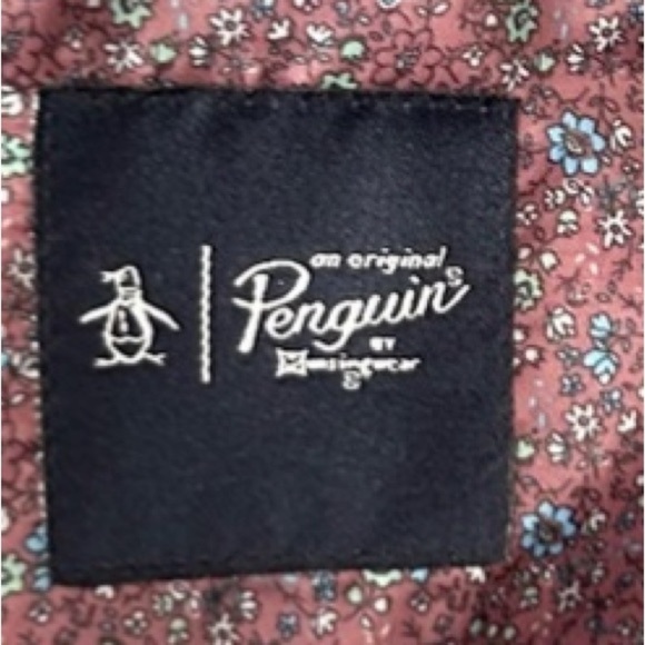 PENGUIN Men’s Gray Wool Blend Sport Coat Blazer 46R Office Work - Picture 13 of 16